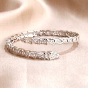 Bracelet Set Serpenti Snake Bone 925 Silver Plate Bvlgari Bulgari STYLE N15